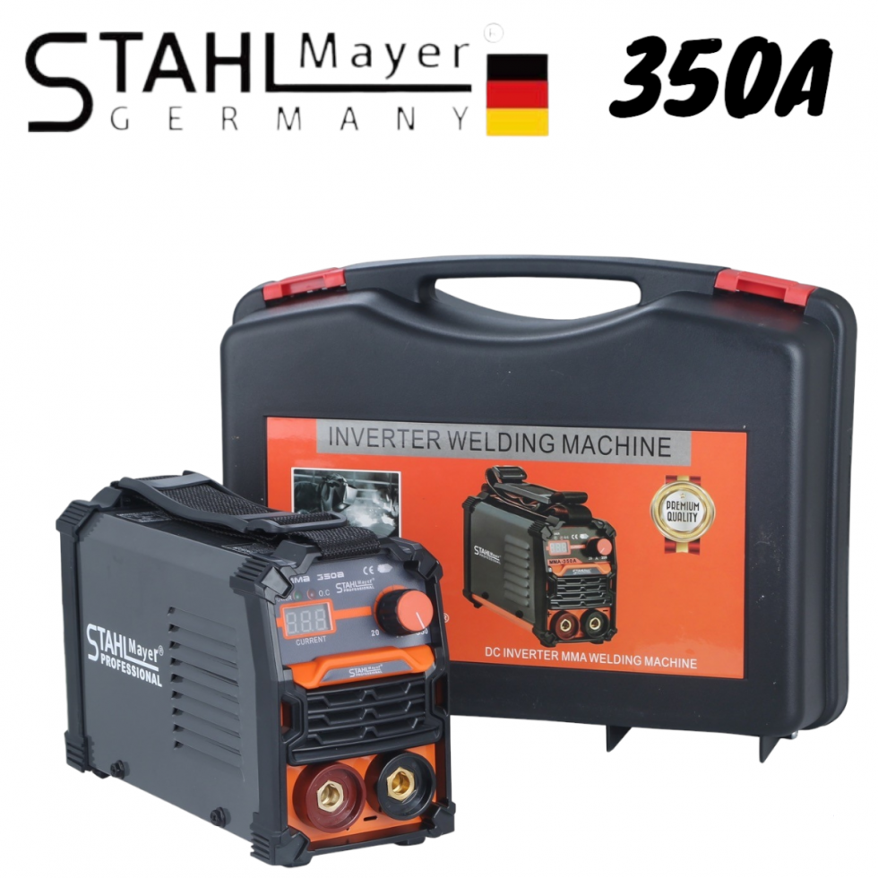 Инверторен Електрожен 350А + с куфар STAHLMAYER Инверторен Електрожен 350А + с куфар STAHLMAYER