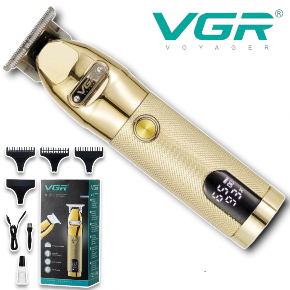 Машинка за Подстригване на Брада и Коса VGR V-275 с дисплей Тример