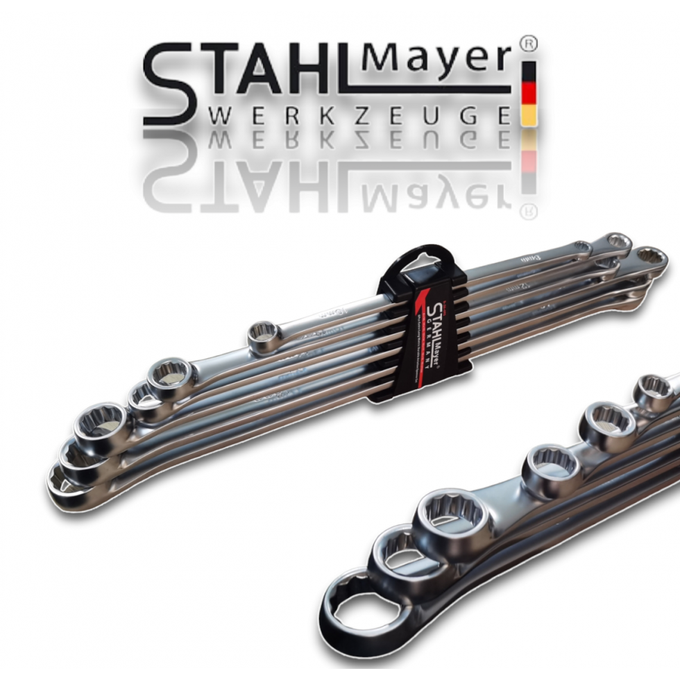 Комплект Ключове Звезда Права Дълга STAHLMAYER 8-19мм 10-21мм Комплект Ключове Звезда Права Дълга STAHLMAYER 8-19мм 10-21мм