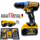 Безчетков Ударен Винтоверт 36V 8,0AH Акумулаторна Бормашина Безжична KRAFTROYAL Безчетков Ударен Винтоверт 36V 8,0AH Акумулаторна Бормашина Безжична KRAFTROYAL