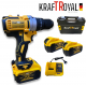 Безчетков Ударен Винтоверт 36V 8,0AH Акумулаторна Бормашина Безжична KRAFTROYAL Безчетков Ударен Винтоверт 36V 8,0AH Акумулаторна Бормашина Безжична KRAFTROYAL