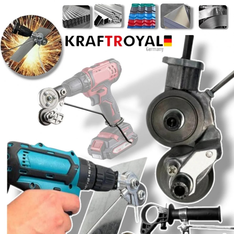 Акумулаторен Ударен Винтоверт + Приставка Адаптер за Рязане на Ламарина 2 Батерии 36V 8,0AH Безжичен с 2 батерии Акумулаторен Ударен Винтоверт + Приставка Адаптер за Рязане на Ламарина 2 Батерии 36V 8,0AH Безжичен с 2 батерии