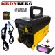 Електрожен Инверторен 400А MMA с Дисплей KRONBERG IGBN INVERTER до 5мм Електроди + Подарък Соларни Очила за Заваряване кабели четки и чукчета