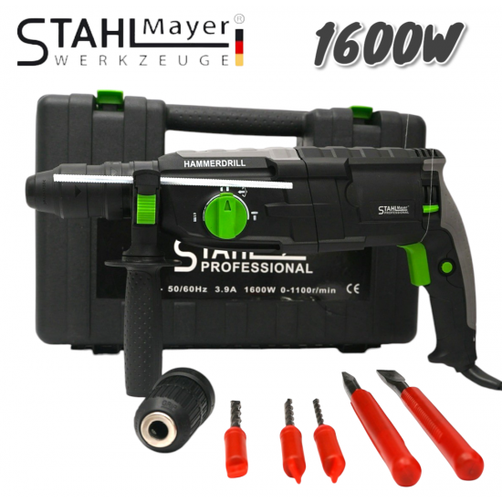 Немски Електрически Ударен Перфоратор Бормашина 1600W STAHLMAYER