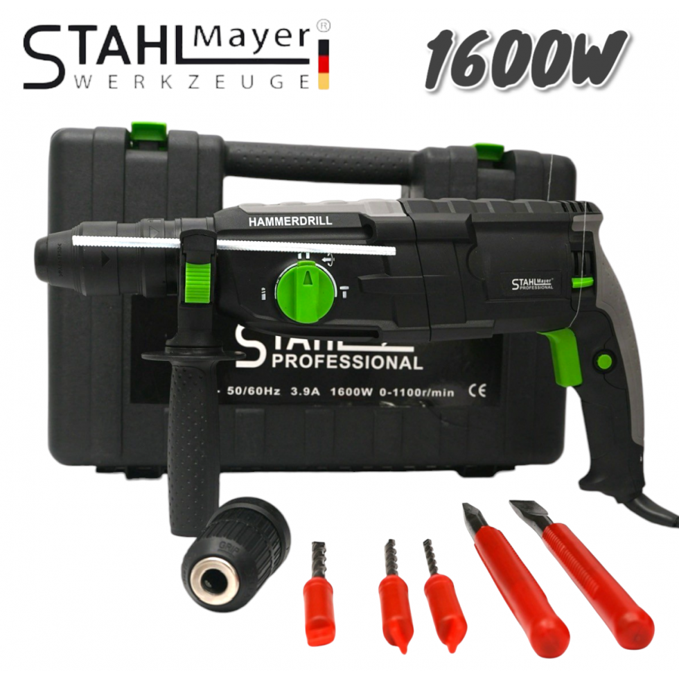Немски Електрически Ударен Перфоратор Бормашина 1600W STAHLMAYER Немски Електрически Ударен Перфоратор Бормашина 1600W STAHLMAYER
