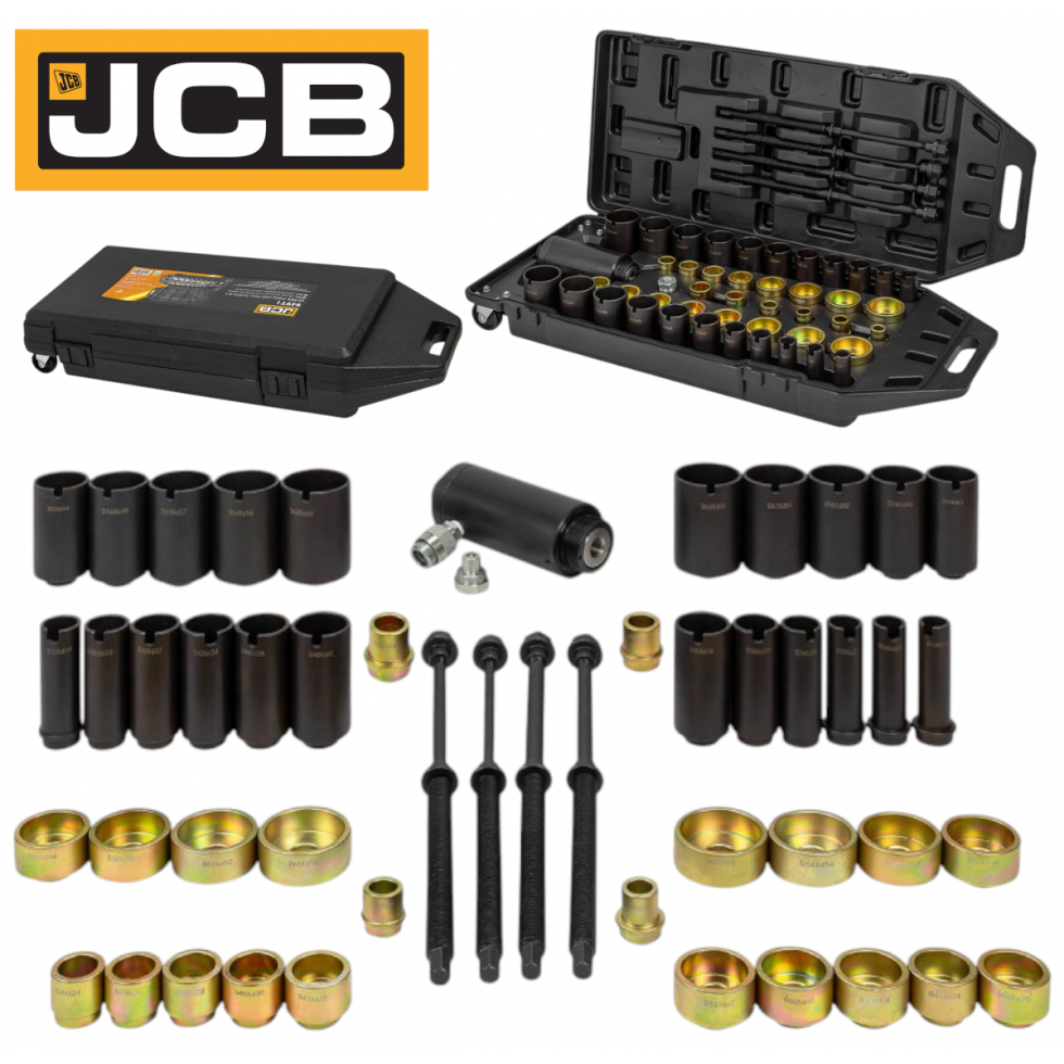 Хидравличен Комплект за Монтаж и Демонтаж на Шарнири Селенови Втулки Лагери Семеринги и други 49 части JCB JCB-949T1 Хидравличен Комплект за Монтаж и Демонтаж на Шарнири Селенови Втулки Лагери Семеринги и други 49 части JCB JCB-949T1