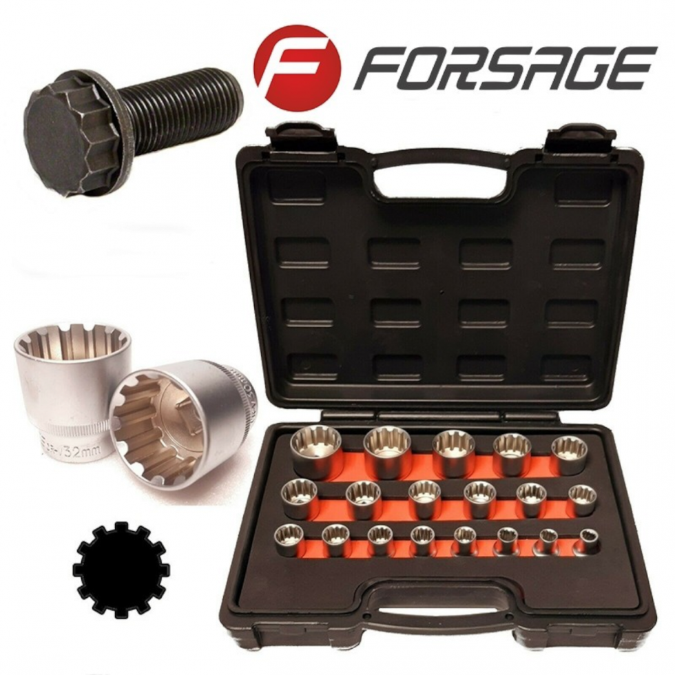 Вложки к-т 1/2 SPLINE 12-стенни Forsage F-4194-9 Вложки к-т 1/2 SPLINE 12-стенни Forsage F-4194-9