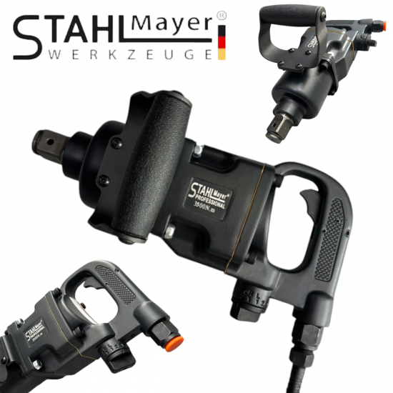 Пневматичен Гайковерт Къс Шпиндел 1” цол STAHLMAYER 3500Nm