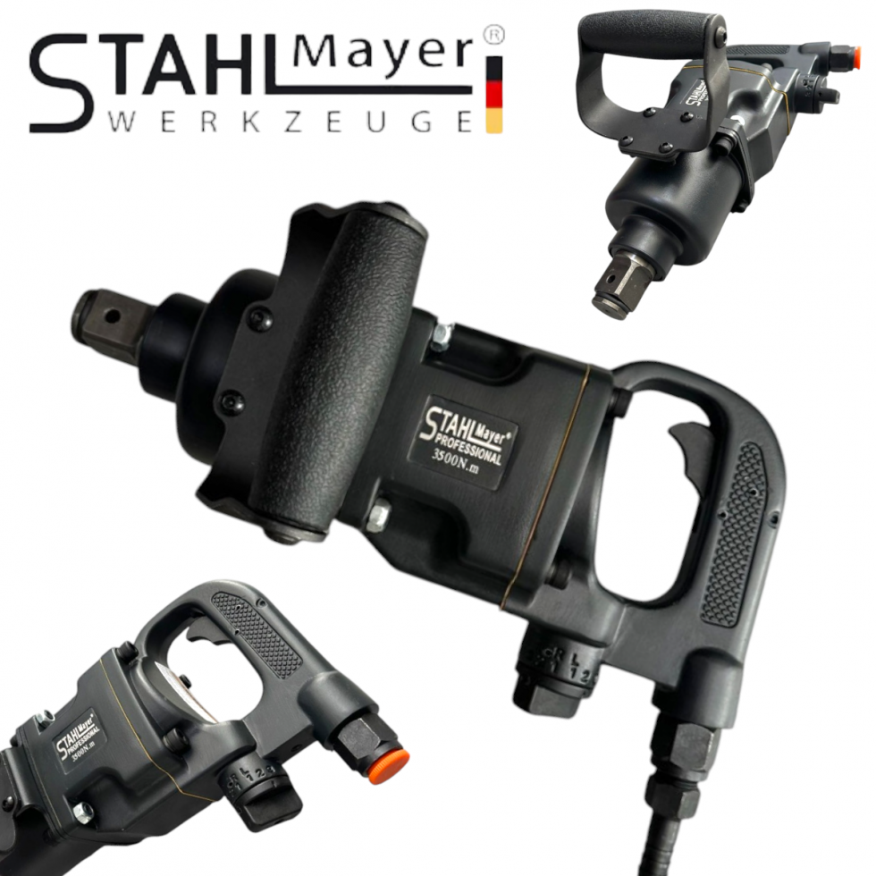 Пневматичен Гайковерт Къс Шпиндел 1” цол STAHLMAYER 3500Nm Пневматичен Гайковерт Къс Шпиндел 1” цол STAHLMAYER 3500Nm