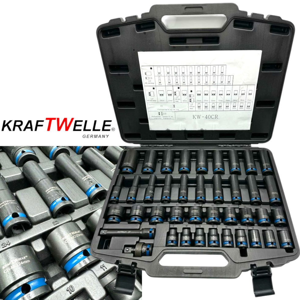 Немски Професионални Ударни Вложки 40 части KRAFTWELLE Немски Професионални Ударни Вложки 40 части KRAFTWELLE