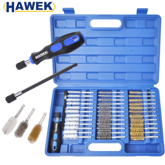 Комплект четки за почистване на цилиндри втулки тръби 38 части HAWEK