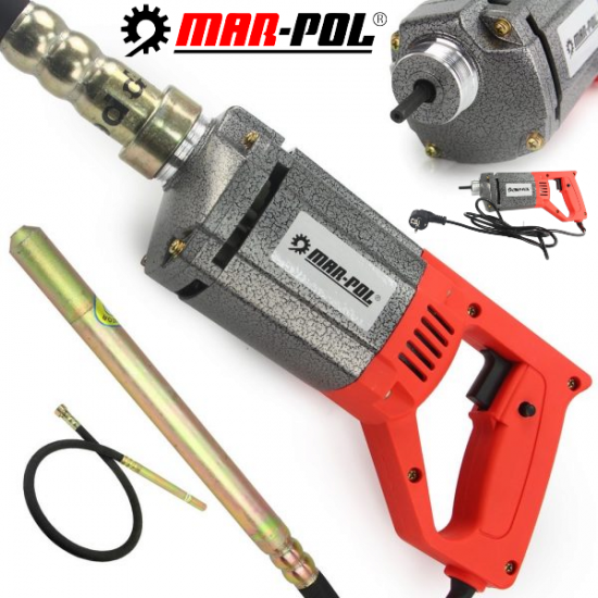 Професионален Вибратор за Бетон 35мм. х 2м. ИГЛЕН Mar–Pol 1350W Полски