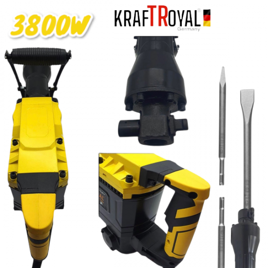 Немски Професионален Къртач 3800W 65J KRAFT ROYAL в куфар с колела