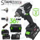 Акумулаторен Ударен Комбиниран Гайковерт / Винтоверт Безчетков STAHLMAYER 36V 8.0AH 850Nm + 2 Батерии и Вложка 19мм Куфар Акумулаторен Ударен Комбиниран Гайковерт / Винтоверт Безчетков STAHLMAYER 36V 8.0AH 850Nm + 2 Батерии и Вложка 19мм Куфар