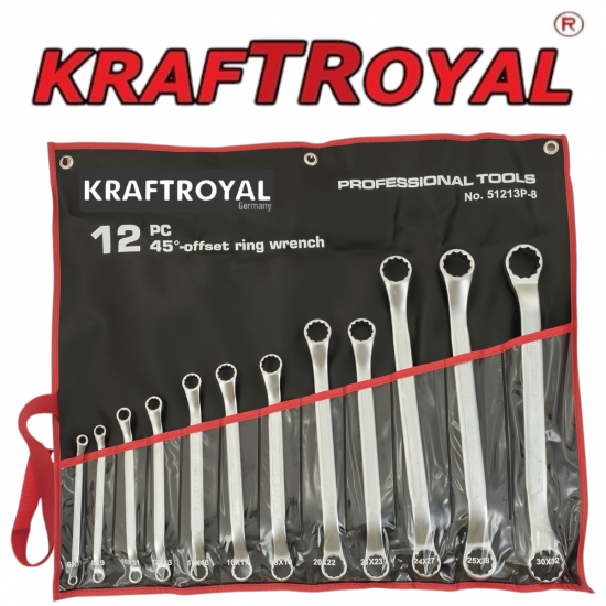 Ключ Лула Комплект 6-32мм KRAFTROYAL Ключове Лули