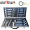 Звездогаечни Ключове Прави Тресчотни 6-32мм Тресчотка Комплект 22 части в метален куфар KRAFTROYAL