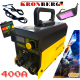 Електрожен Инверторен 400А MMA с Дисплей KRONBERG IGBN INVERTER до 5мм Електроди + Подарък Соларни Очила за Заваряване кабели четки и чукчета