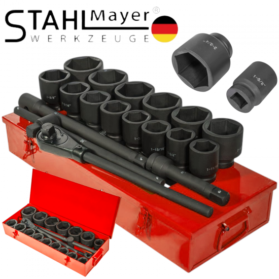 ГЕДОРЕ КАМЙОНДЖИСКО КОМПЛЕКТ УДАРНИ ВЛОЖКИ ШЕСТОСТЕННО 21 ЧАСТИ STAHLМAYER