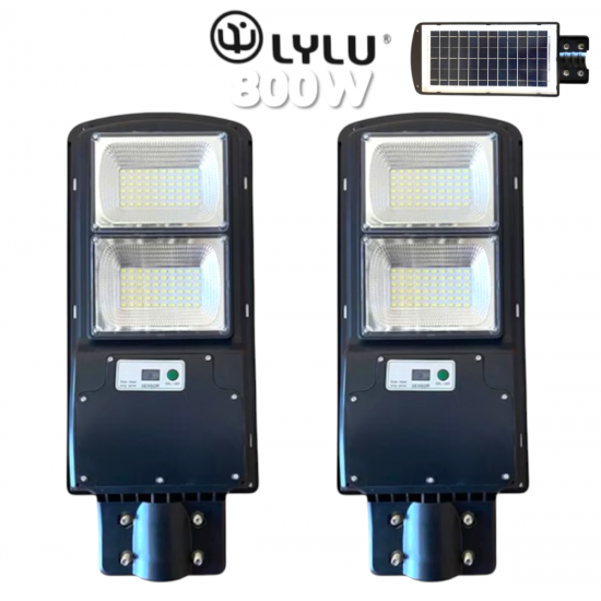 Улична Соларна LED Лампа със сензор LYLU 800W Прожектор 2 броя Улична Соларна LED Лампа със сензор LYLU 800W Прожектор 2 броя