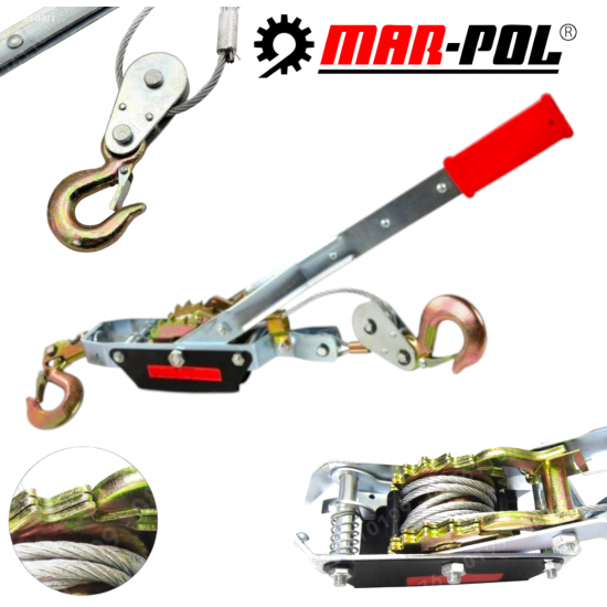 Лебедка - Монтажно-Тягов Механизъм (Тирфор) Mar-Pol 1 тон 2 тона 3 тона и 4 тона Лебедка - Монтажно-Тягов Механизъм (Тирфор) Mar-Pol 1 тон 2 тона 3 тона и 4 тона