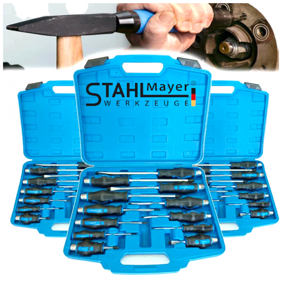 Ударни Отвертки Комплект 12 части в Куфар Отверка STAHLMAYER Ударни Отвертки Комплект 12 части в Куфар Отверка STAHLMAYER