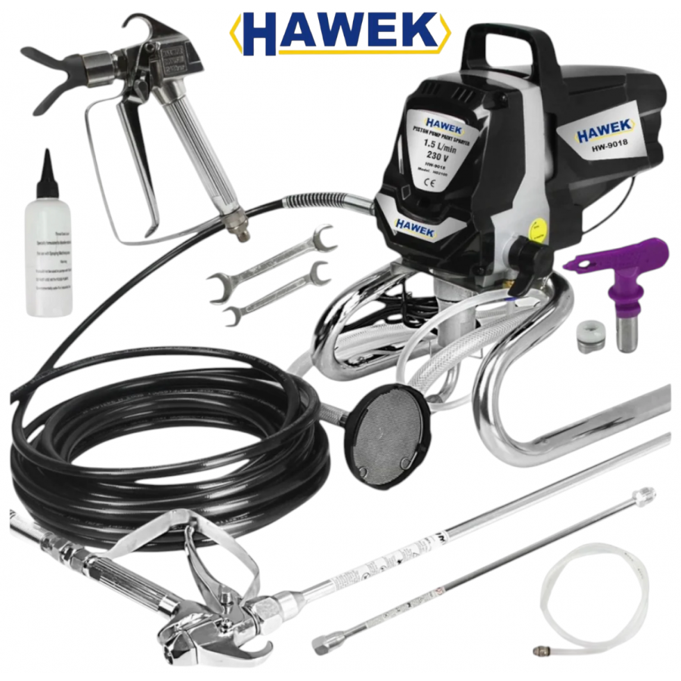 Професионална Безвъздушна Машина за Боядисване HAWEK HW-9018 Мощност и Прецизност за Всеки Проект Професионална Безвъздушна Машина за Боядисване HAWEK HW-9018 Мощност и Прецизност за Всеки Проект
