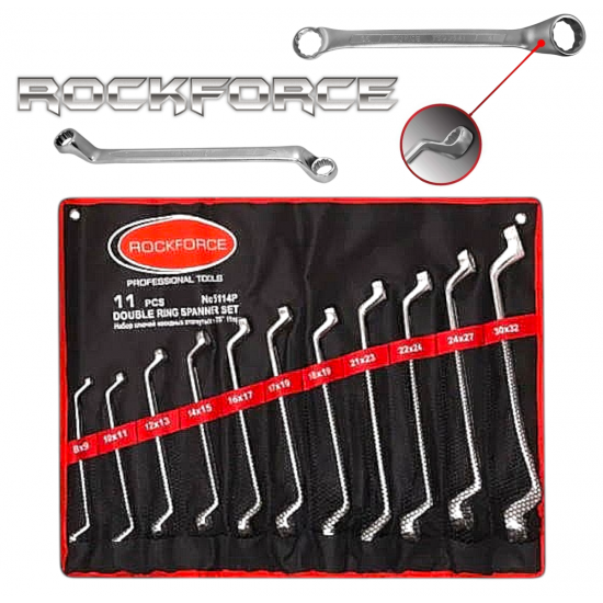 Ключ Лула Комплект 8-32мм Rock ROCKFORCE Ключове Лули 11 части