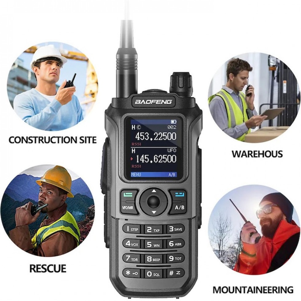 Радиостанция Преносима BAOFENG UV-21 PRO V2 Тричестотна Лента Безжично Съпоставяне на Честотите USB C зареждане FM радио Радиостанция Преносима BAOFENG UV-21 PRO V2 Тричестотна Лента Безжично Съпоставяне на Честотите USB C зареждане FM радио