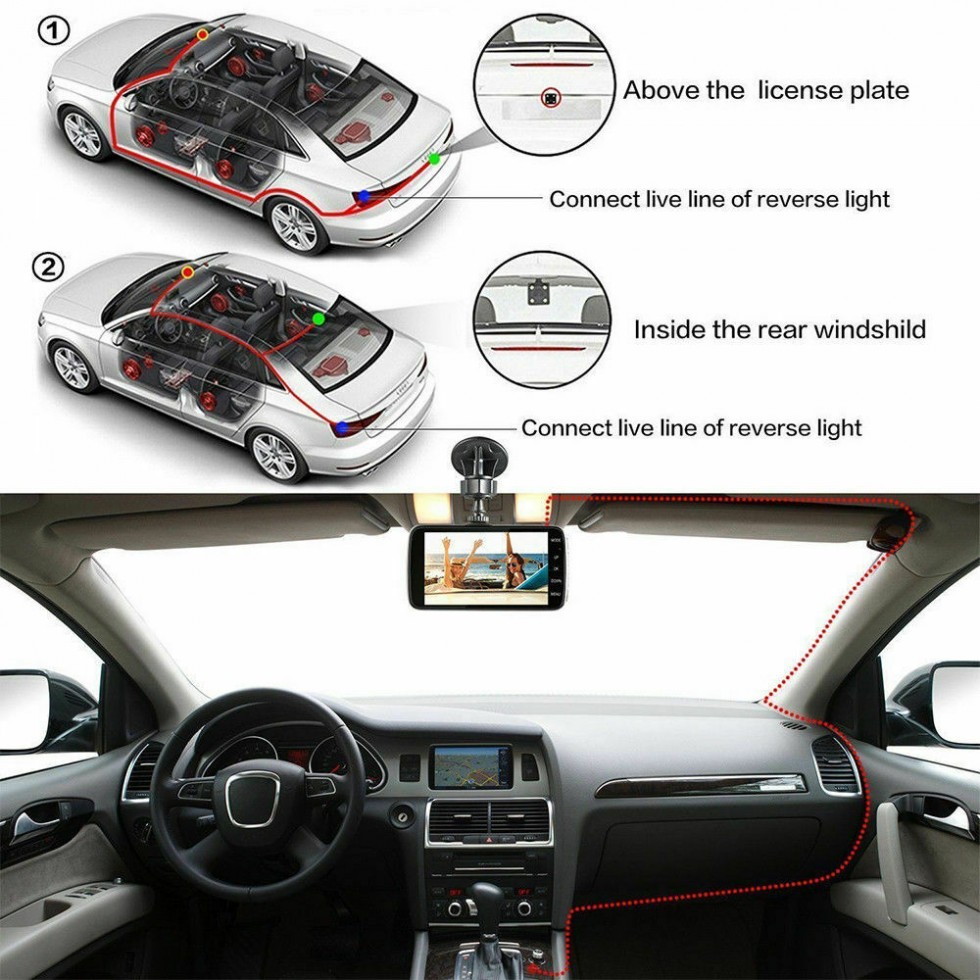 Авто Видеорегистратор + ПОДАРЪК камера за задно виждане WDR Full HD 1080 Авто Видеорегистратор + ПОДАРЪК камера за задно виждане WDR Full HD 1080