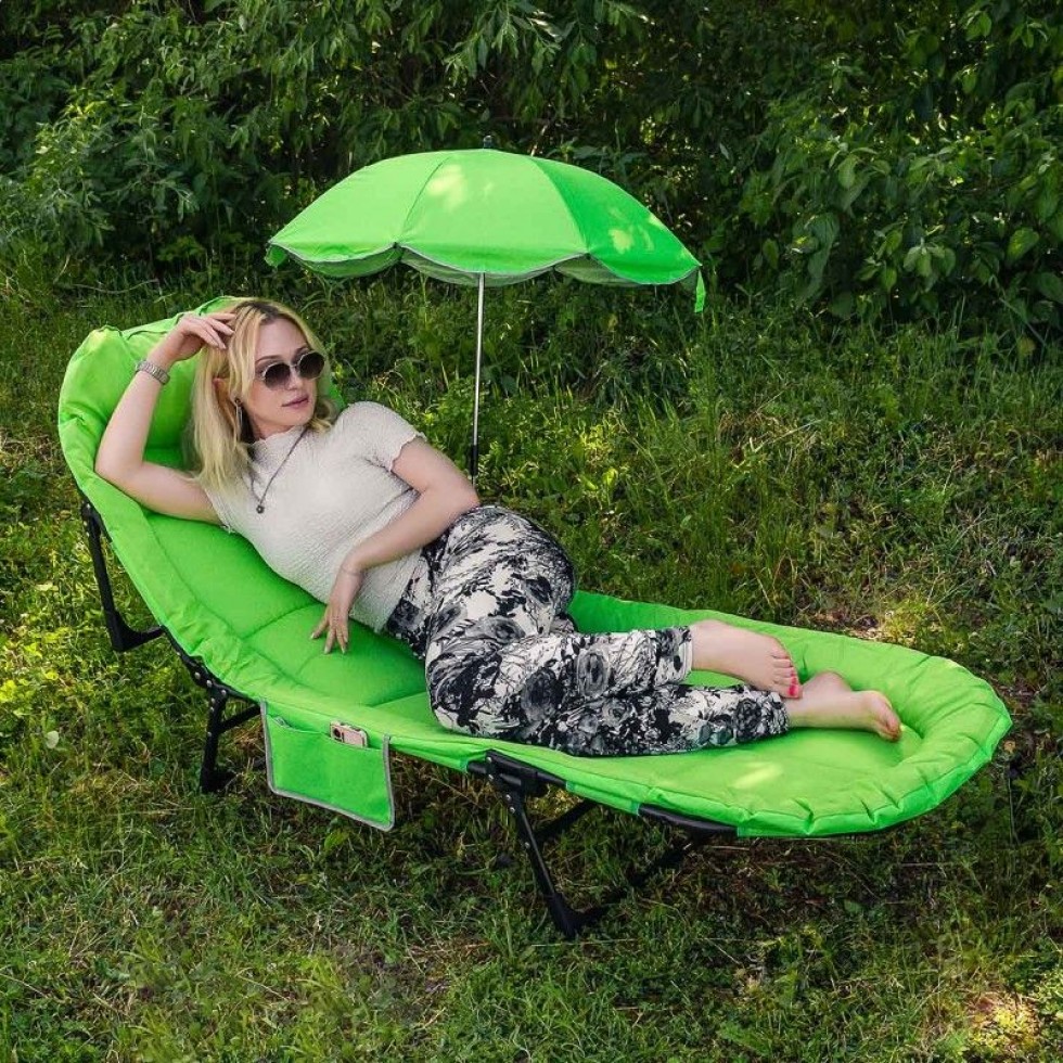 Походно Легло Шезлонг Сгъваем с Чадър Походно Легло Шезлонг Сгъваем с Чадър