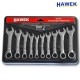 КОМПЛЕКТ КЪСИ ЗВЕЗДОГАЕЧНИ КЛЮЧОВЕ 10-19мм HAWEK КОМПЛЕКТ КЪСИ ЗВЕЗДОГАЕЧНИ КЛЮЧОВЕ 10-19мм HAWEK
