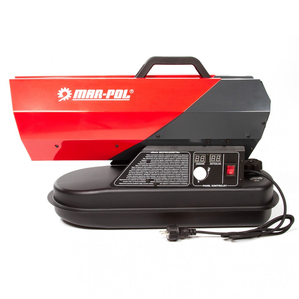 Дизелов Κалорифер MAR-POL 30 kW, 550 м³/час, 12 литра LCD дисплей термостат и регулатор Маслен Нагревател