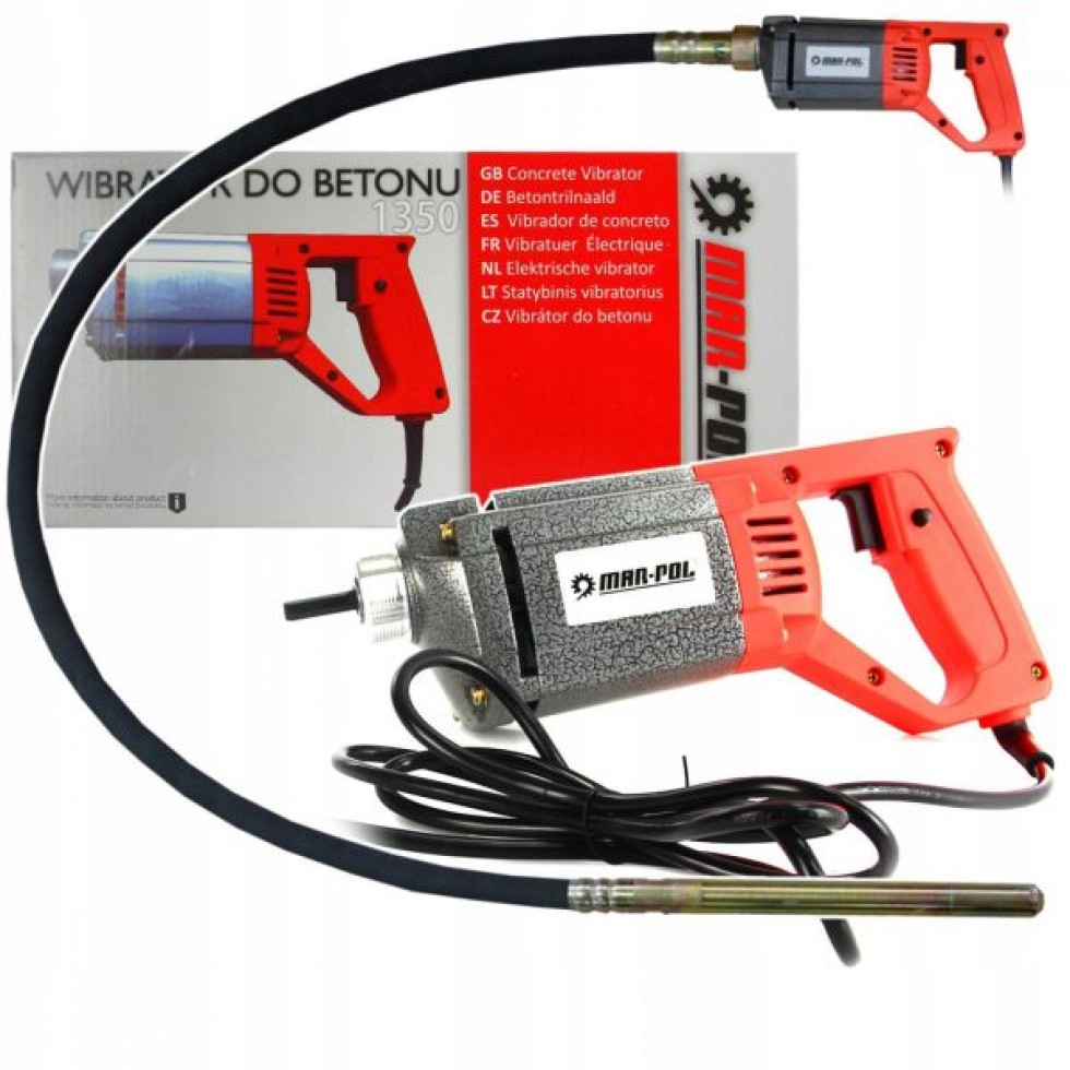 Професионален Вибратор за Бетон 35мм. х 2м. ИГЛЕН Mar–Pol 1350W Полски Професионален Вибратор за Бетон 35мм. х 2м. ИГЛЕН Mar–Pol 1350W Полски