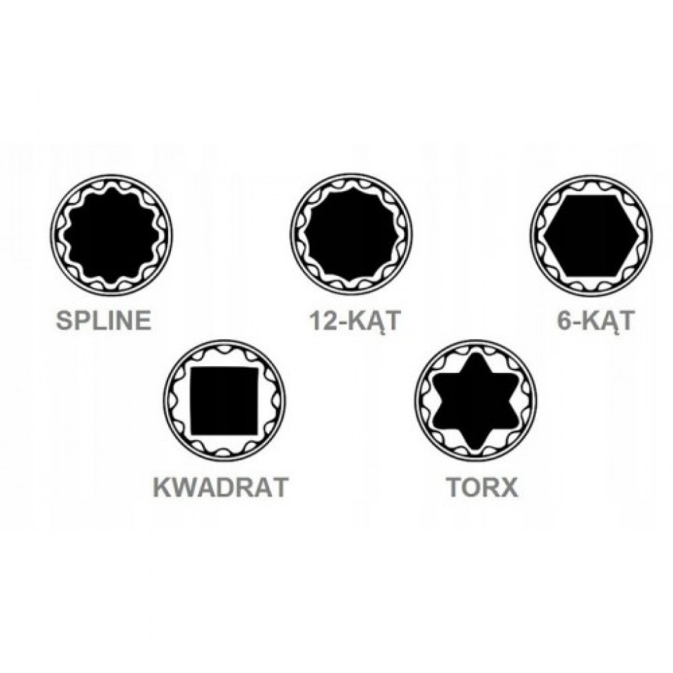 Вложки к-т 1/2 SPLINE 12-стенни Forsage F-4194-9 Вложки к-т 1/2 SPLINE 12-стенни Forsage F-4194-9
