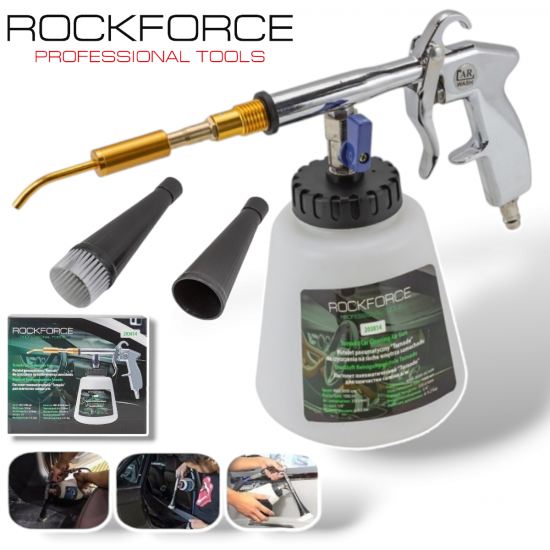 Пневматичен Пистолет за Почистване и Пране на Тапицерия Торнадор ROCKFORCE Пневматичен Пистолет за Почистване и Пране на Тапицерия Торнадор ROCKFORCE