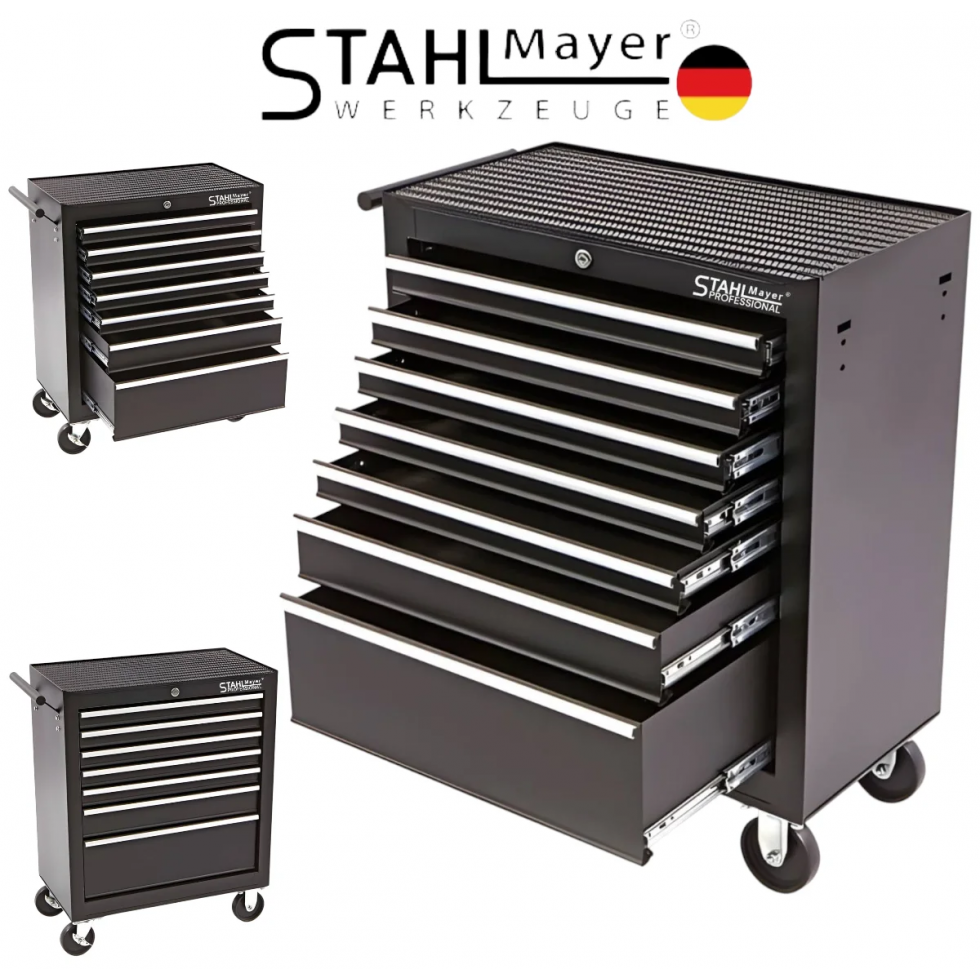 Количка Шкаф За Инструменти с 7 Чекмеджета STAHLMAYER – Eco Празни Чекмеджета за Инструменти