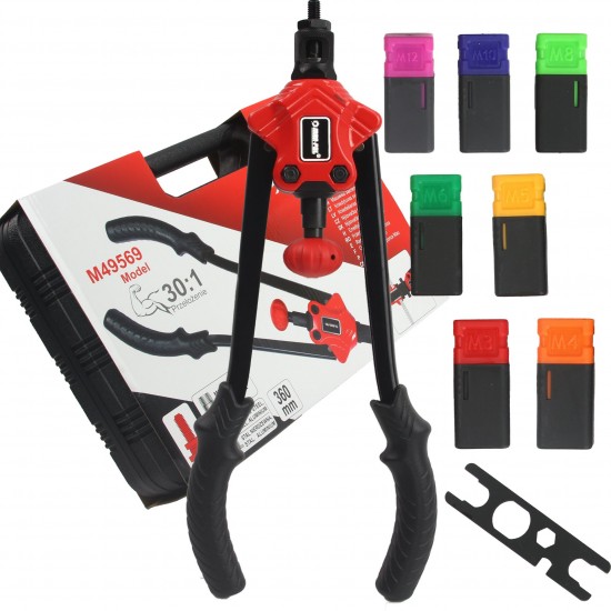 Комплект Ръчна Нитачка за нит гайки 360мм MAR POL Полша