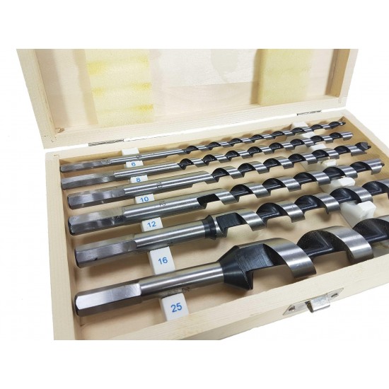 Полски Комплект Бургия за Дърво 6 части 6-25/230мм MAR-POL