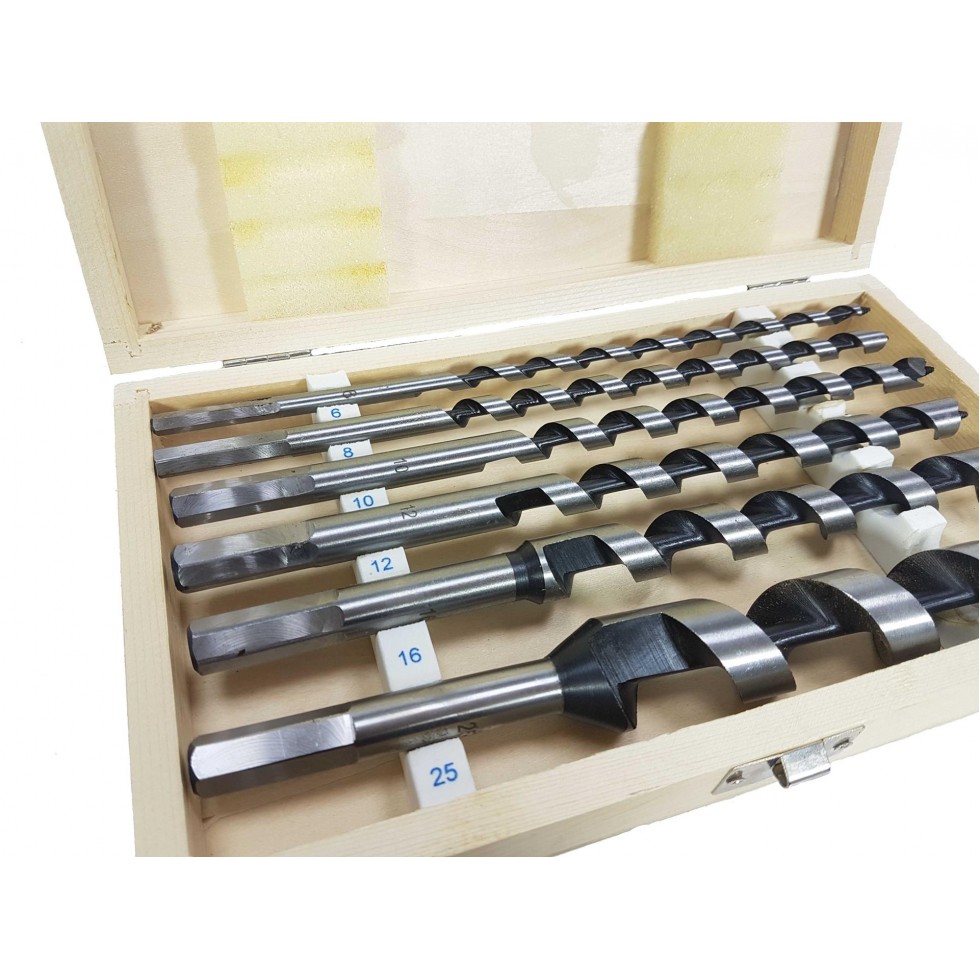 Полски Комплект Бургия за Дърво 6 части 6-25/230мм MAR-POL