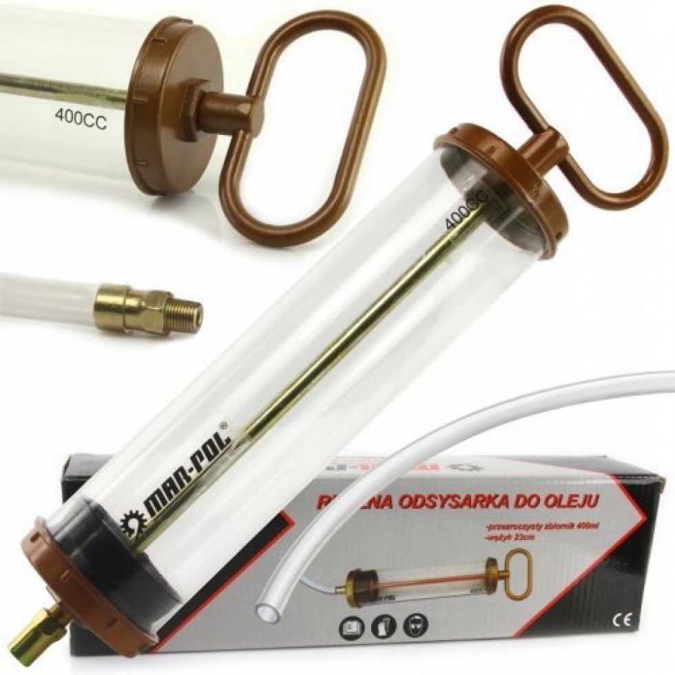 Шприц за масло 400 сс прозрачен Mar-Pol Шприц за масло 400 сс прозрачен Mar-Pol