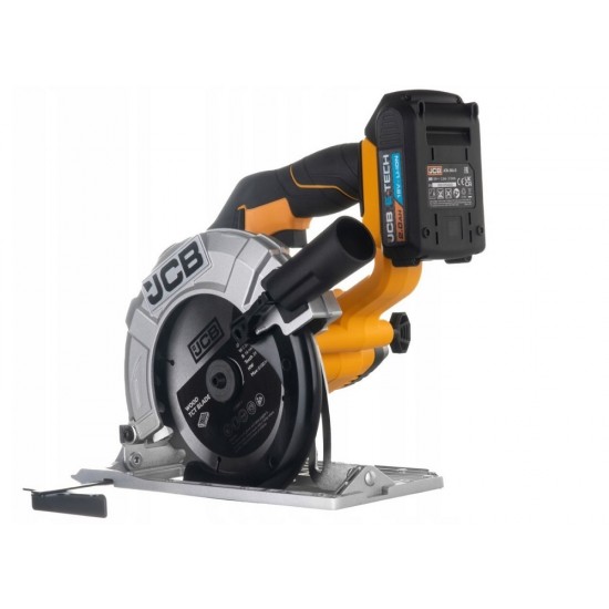 Акумулаторен Циркуляр JCB 18V Циркулярен Трион Ръчен 165мм с батерия и зарядно