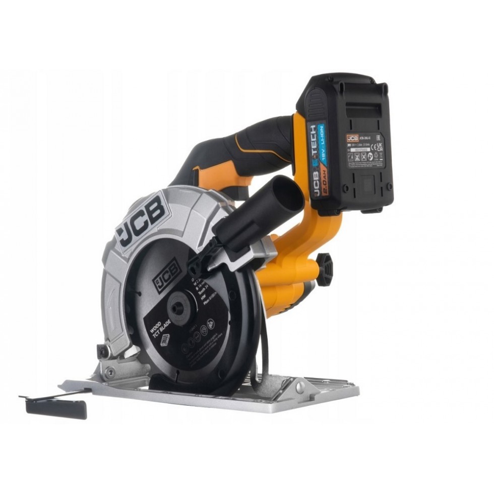 Акумулаторен Циркуляр JCB 18V Циркулярен Трион Ръчен 165мм с батерия и зарядно Акумулаторен Циркуляр JCB 18V Циркулярен Трион Ръчен 165мм с батерия и зарядно