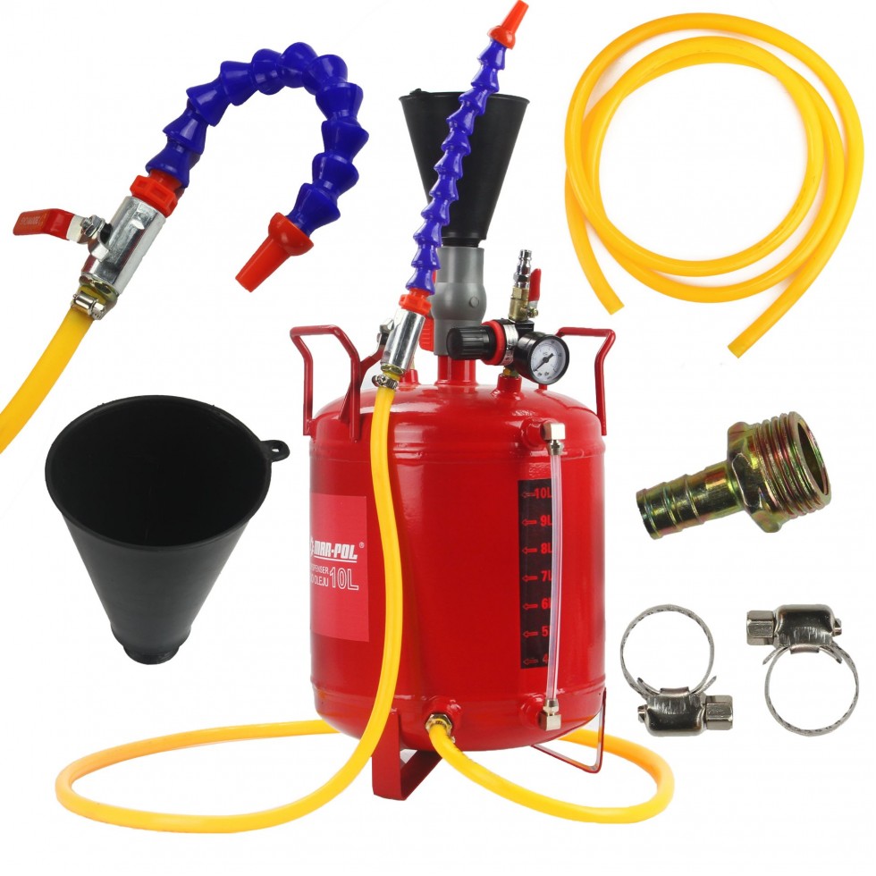 Пневматична система за пълнене (наливане) масло 10 литра Mar-Pol Пневматична система за пълнене (наливане) масло 10 литра Mar-Pol