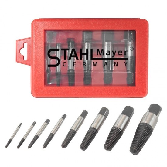 Екстрактори 8 части за Вадене на Болтове и Скъсани ВиК части STAHLMAYER Екстрактор Екстрактори 8 части за Вадене на Болтове и Скъсани ВиК части STAHLMAYER Екстрактор