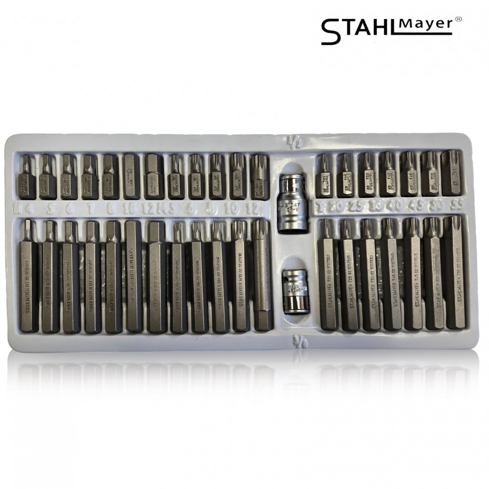 Комплект Битове Накрайници STAHLMAYER SM4401 Hex XZN и Torx 1/2 Комплект Битове Накрайници STAHLMAYER SM4401 Hex XZN и Torx 1/2