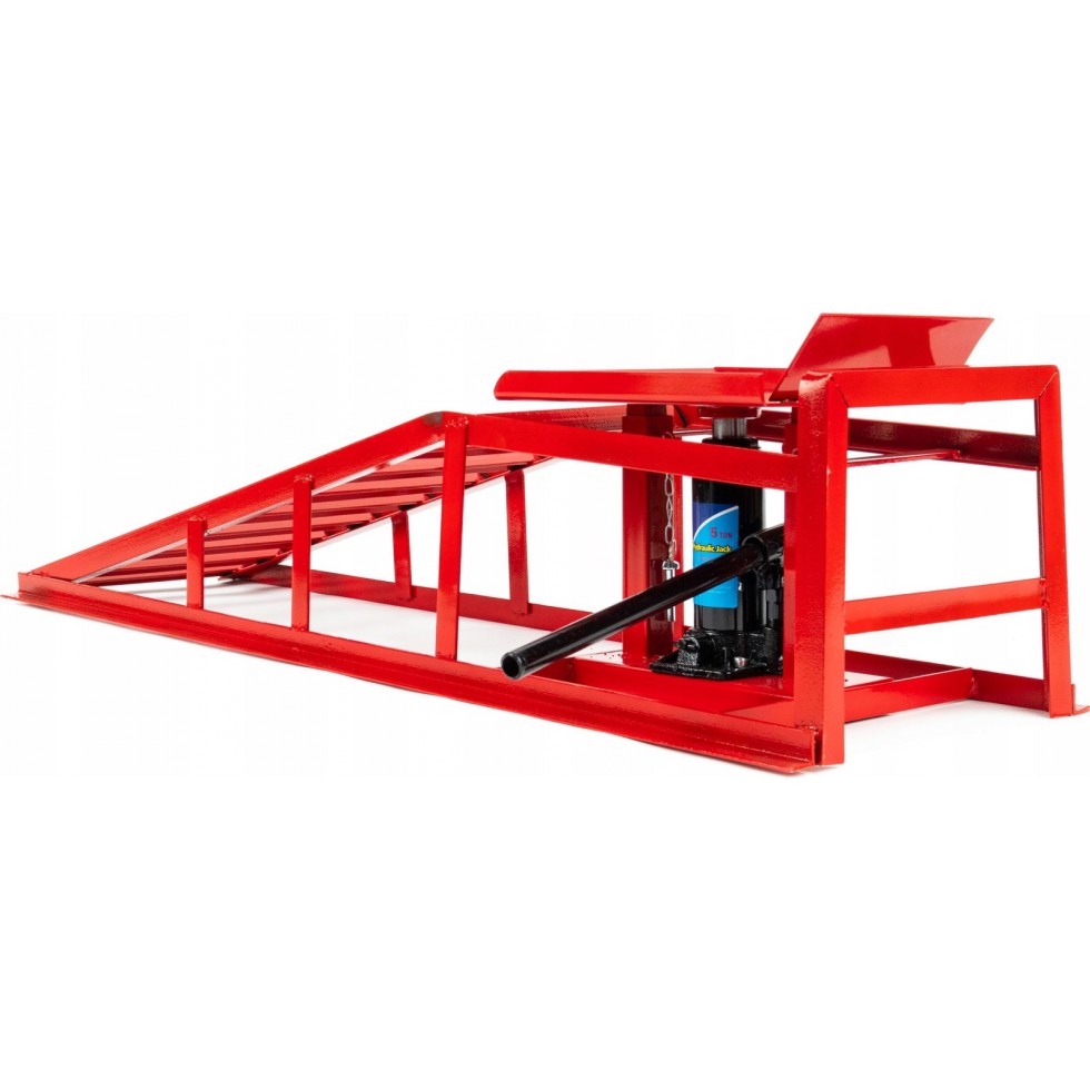 Комплект 2 Рампи за Кола 5 тона с Крик MAR-POL 113.5см Рампа Платформа Комплект 2 Рампи за Кола 5 тона с Крик MAR-POL 113.5см Рампа Платформа