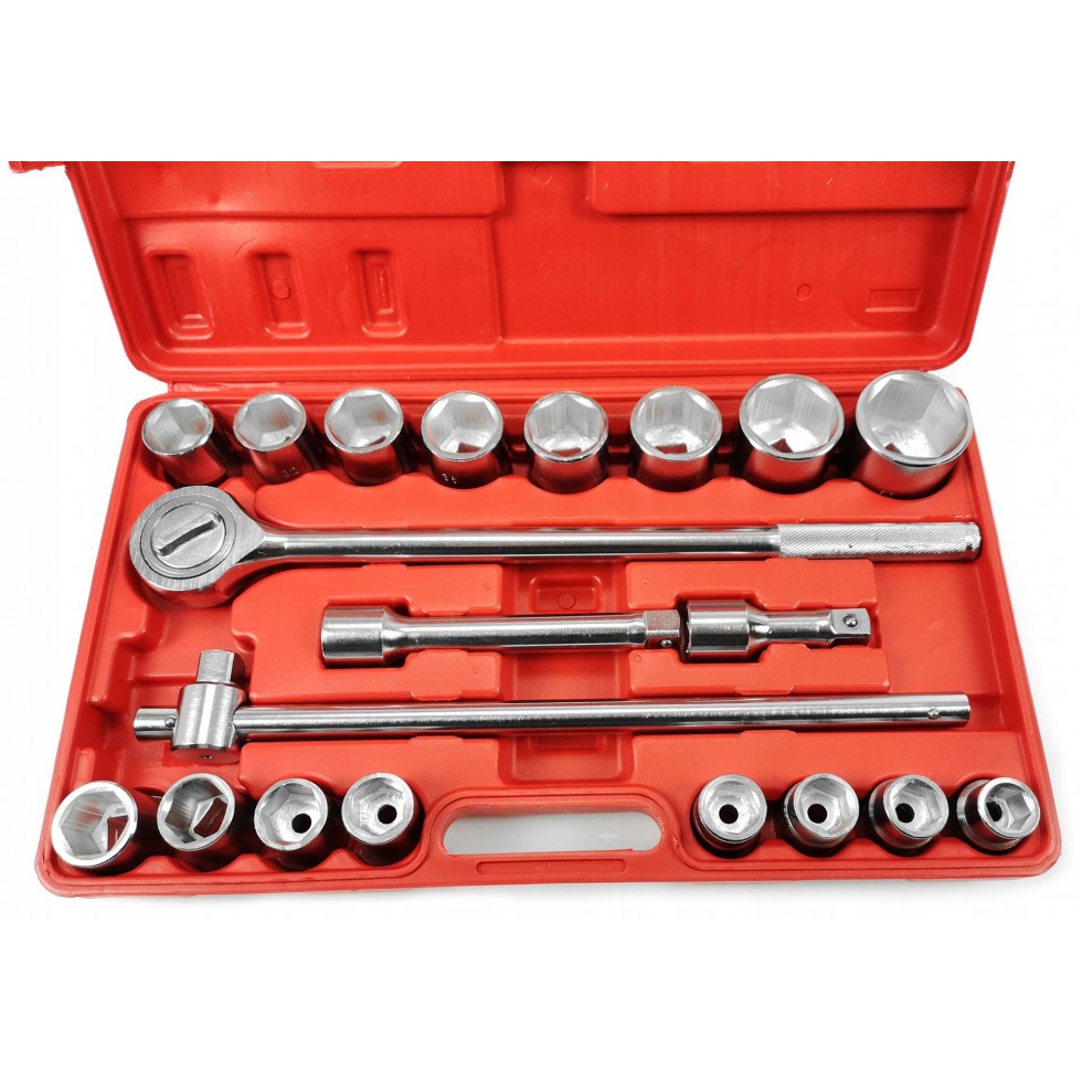 Гедоре 21 части 3/4 6-стенен или 12-стенен 19-50мм Mar-Pol Гедоре 21 части 3/4 6-стенен или 12-стенен 19-50мм Mar-Pol