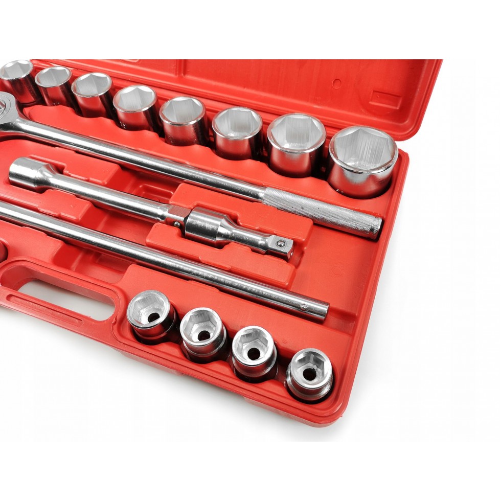 Гедоре 21 части 3/4 6-стенен или 12-стенен 19-50мм Mar-Pol Гедоре 21 части 3/4 6-стенен или 12-стенен 19-50мм Mar-Pol