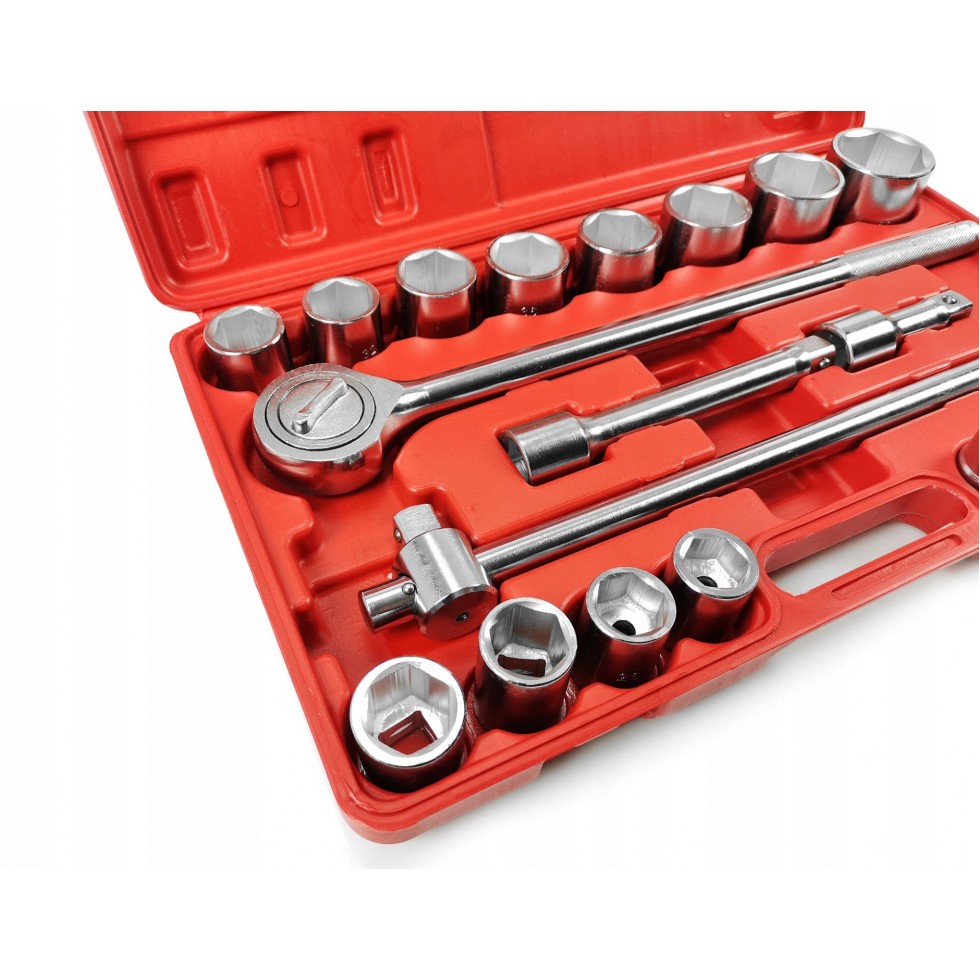 Гедоре 21 части 3/4 6-стенен или 12-стенен 19-50мм Mar-Pol Гедоре 21 части 3/4 6-стенен или 12-стенен 19-50мм Mar-Pol