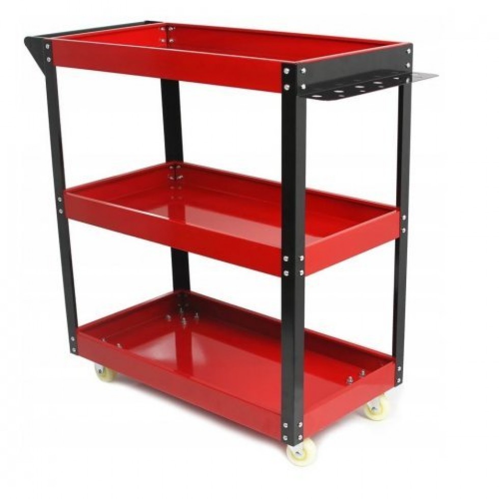 Количка за инструменти с 3 рафта и поставка за отвертки MAR POL Количка за инструменти с 3 рафта и поставка за отвертки MAR POL